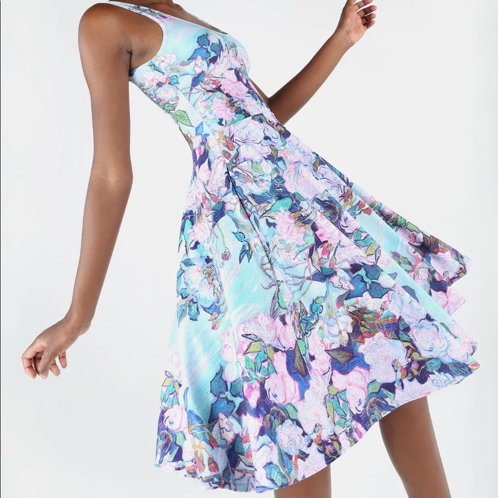 RESERVED Van Gogh roses scoop dress - Small 💐 Blackmilk Clothing (Limited)